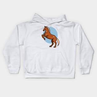 Rearing horse Kids Hoodie